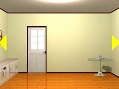 黄色い壁の部屋からの脱出