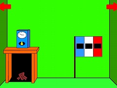 国旗の部屋からの脱出