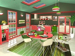 フルーツキッチン No 23 スイカグリーン だしゅつ 無料脱出ゲーム