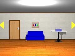 ダイヤの絵の部屋からの脱出