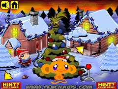 Monkey GO Happy Xmas Tree