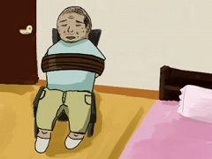 脱出ゲーム　縛られたおっさん
