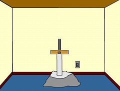 伝説の剣ささりし部屋からの脱出