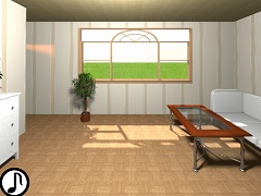 脱出に挑戦！ 葉っぱのある部屋