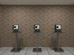 公衆電話がある部屋からの脱出