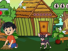 Help The Boy Planting A Plant