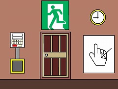 謎１脱出（黄色のパス）