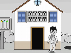 White Stylish Boy Hungry Escape