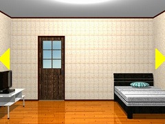 茶色いドアの部屋からの脱出
