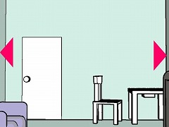 青いソファーの部屋から脱出するゲーム