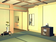 露天風呂付きの客室からの脱出