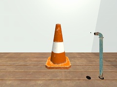 脱出ゲーム - 三角コーン部屋からの脱出