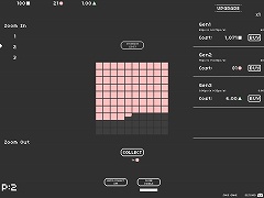 Pixels filling Squares