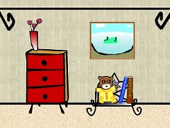 ひとりでお留守番なのら〜