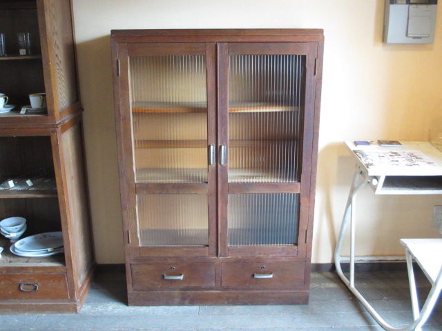 レトロ モール硝子 飾り棚 写真追加 レトロ モール硝子 飾り棚 写真追加