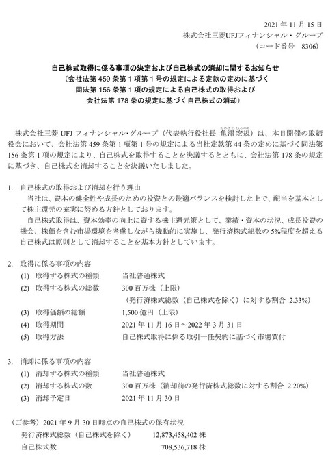 自社株買い