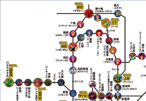 エリアマップ:機動戦士ガンダムスタンプラリー:JR東日本