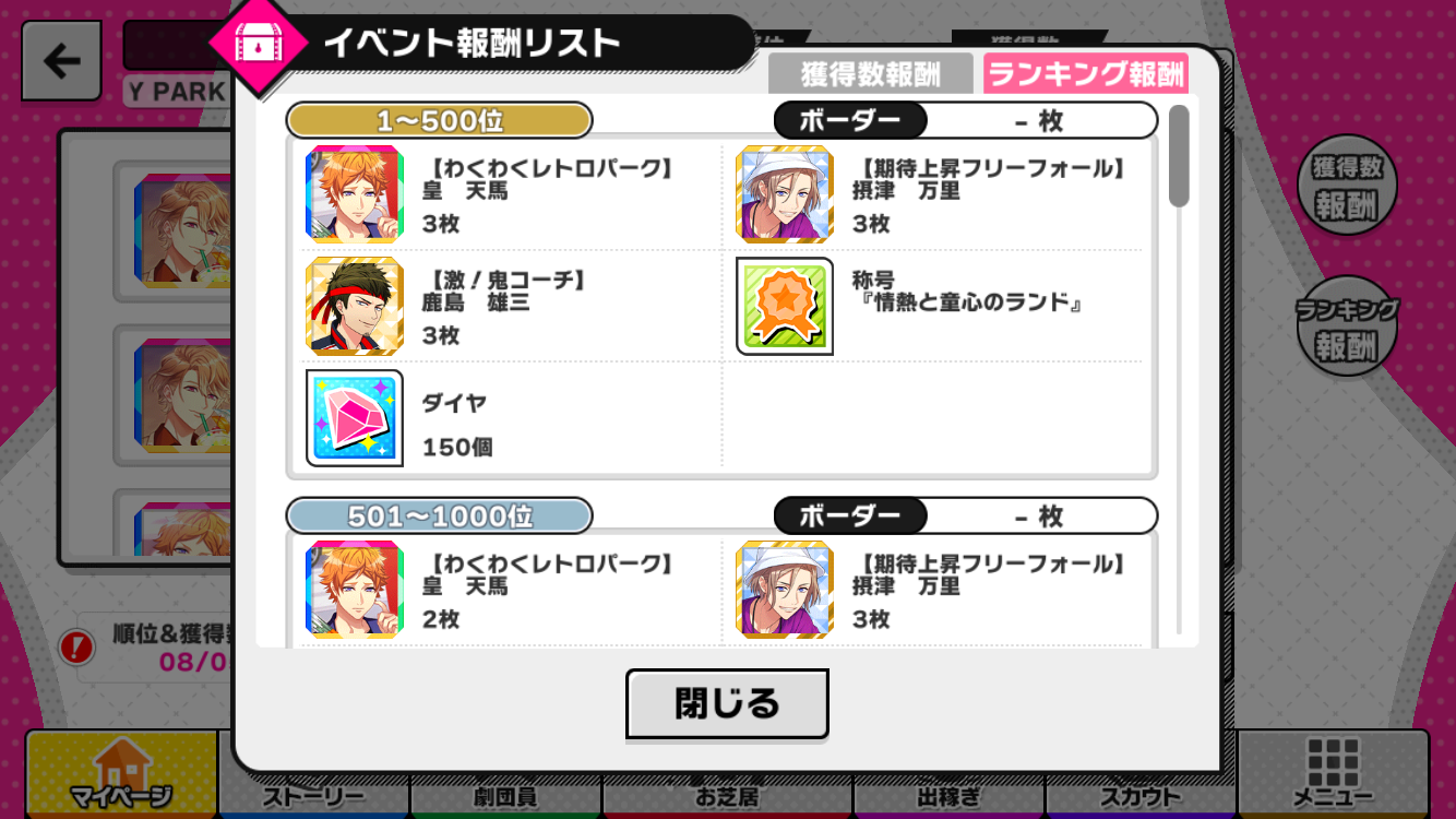 Holiday Park Carnival ボーダー A3 を効率的に攻略する