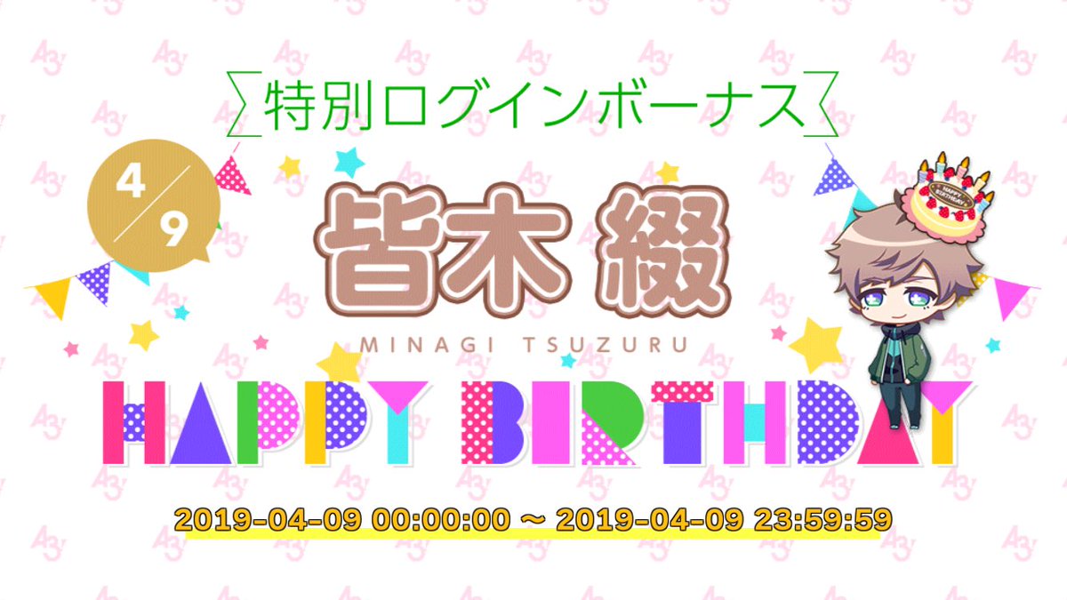 誕生日企画】皆木綴くんで攻略する！ : A3！を効率的に攻略する