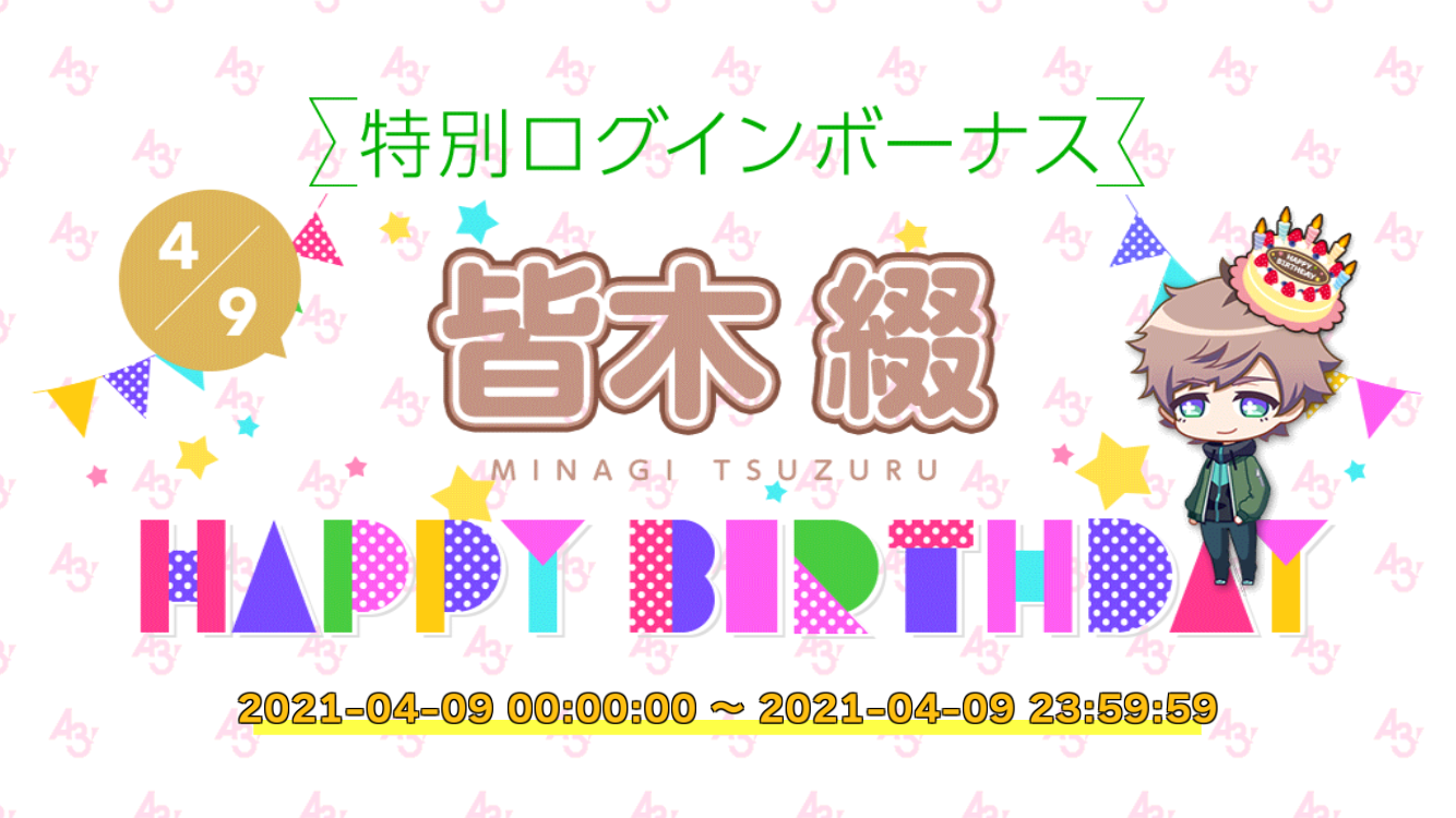 誕生日スカウト Tsuzuru Sp キャンペーン アプリ通知等 A3 を効率的に攻略する 誕生日スカウト Tsuzuru Sp キャンペーン アプリ通知等 A3 を効率的に攻略する