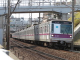 東京メトロ8000系電車(宮前平-宮崎台間にて、'21.03.06撮影)