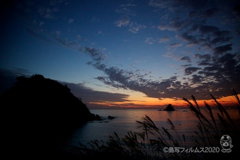 松島の夕日_歌碑公園_2020-11-06_17-22-52