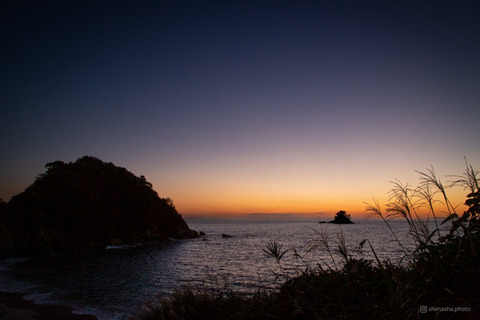 松島の夕日_鯨浜_20231012173901