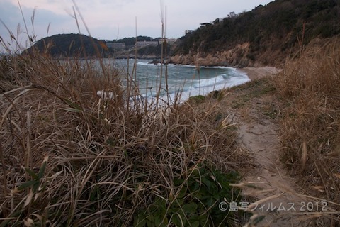 松島の夕日_ 夕陽百選_鯨浜_2012-03-11 17-37-04