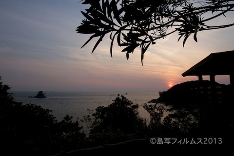 松島の夕日_鯨浜_2013-05-26 18-42-27