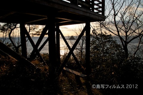 松島の夕日_ 夕陽百選_歌碑公園_2012-01-31 16-39-58