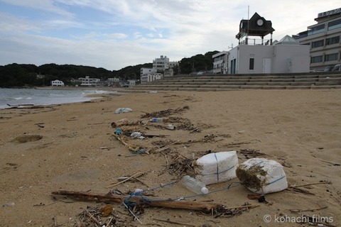 ウミガメ産卵_篠島_写真_前浜_保護_2011-08-31 17-07-59