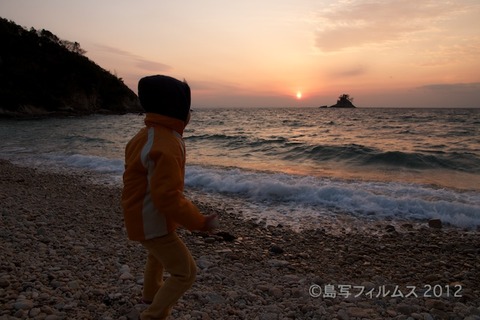 篠島_松島の夕日_ 夕陽百選_鯨浜_2012-02-10 17-13-50