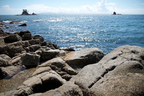 篠島_風景_南風ヶ崎_加藤清正の枕石_矢穴石_名古屋城_  2012-08-198