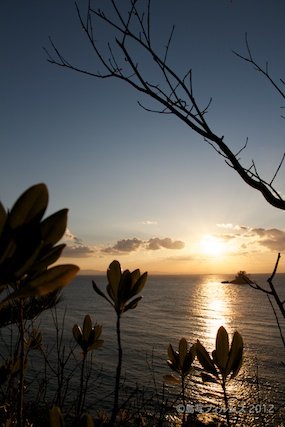 松島の夕日_ 夕陽百選_歌碑公園_2012-01-31 16-46-22