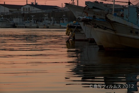 漁港_夕日_篠島_風景_漁船_#Silhouette_2012-08-25 18-20-47