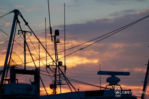 篠島漁港_夕日_漁船_2013-06-22 19-04-47