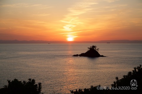 松島の夕日_鯨浜_2020-03-12_17-50-49