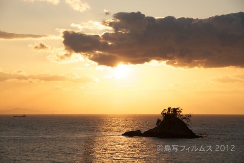 松島の夕日_ 夕陽百選_歌碑公園_2012-01-31 16-52-22