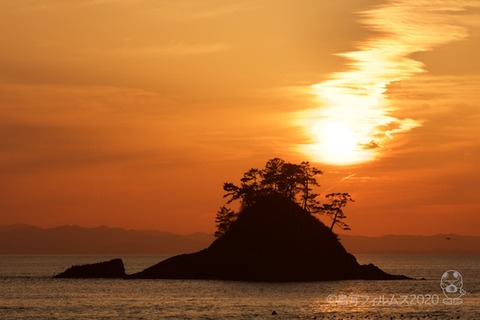 松島の夕日_鯨浜_2020-03-12_17-44-12
