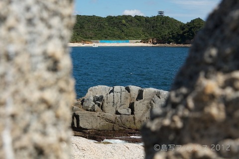 篠島_風景_南風ヶ崎_加藤清正の枕石_矢穴石_名古屋城_  2012-08-192