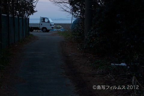 漁港_夕日_篠島_風景_海苔網_ゴルフ場_中手島_2012-02-16 17-27-57