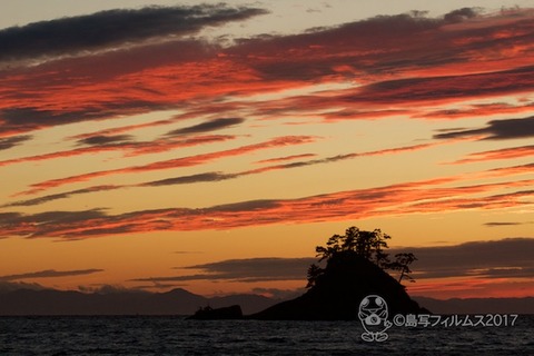 松島の夕日_鯨浜_歌碑公園_2017-09-28_17-50-15