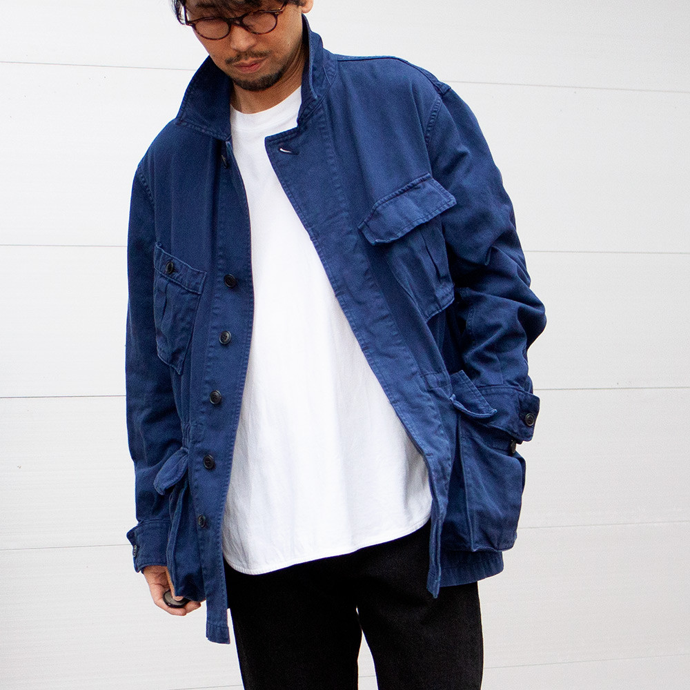 SAGE de CRET C Lヘビーツイル M65タイプジャケット L 64 BEIGE