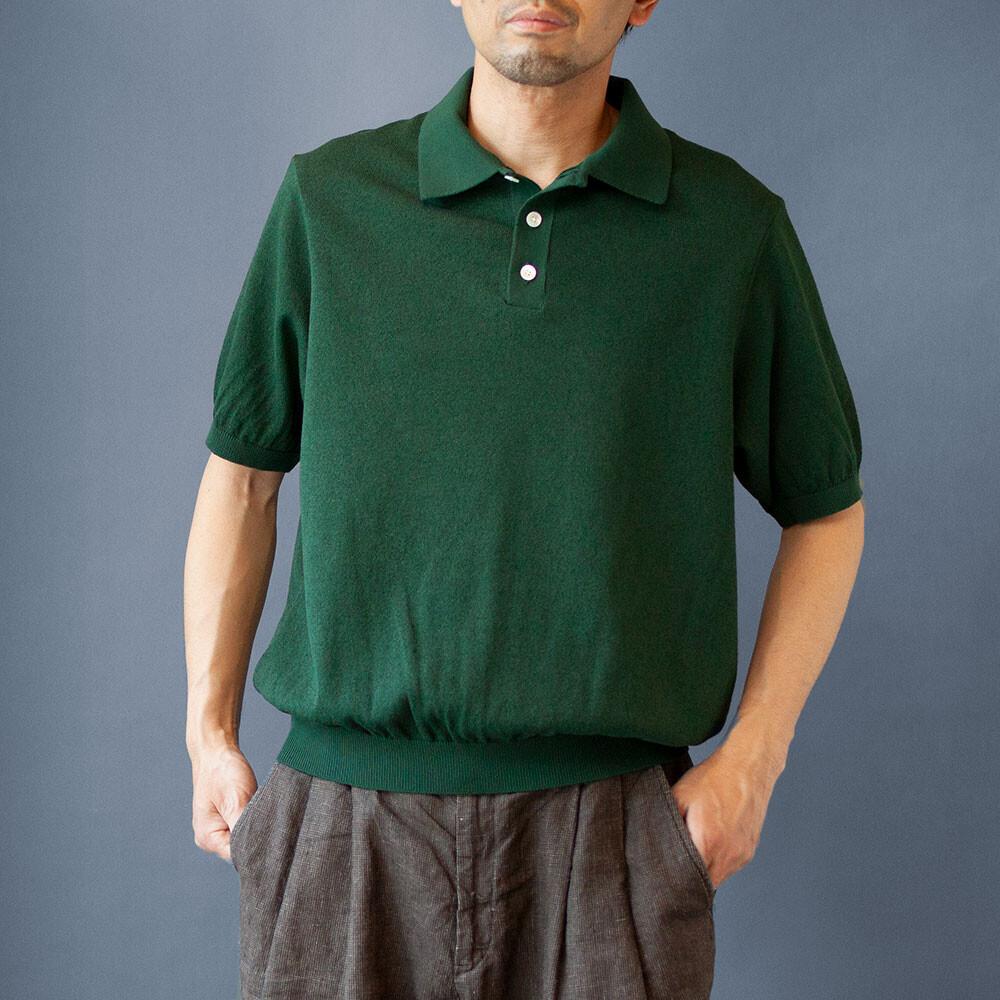 COOHEM GIMA BOUQLE KNIT POLO & KNIT SIDELINE HALF PANTS入荷 