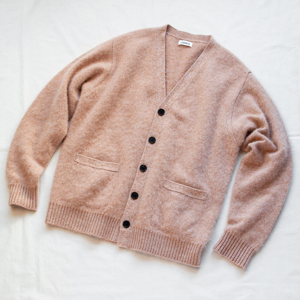 アニマルグラデーションベスト & カラーミックスカシミヤカーディガン  