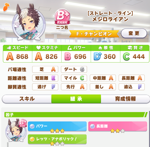 ウマ娘 俺の始めての青3因子ウマ見て 感動で涙出てくる ウマむす攻略まとめ速報 ウマ娘 プリティーダービー