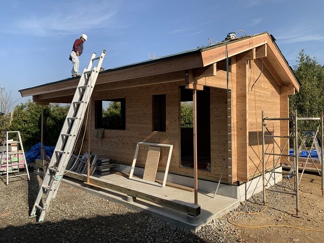 出水市高尾野町のマシンカットログハウスの建て方 鹿児島 ログワークスのブログ 出水市高尾野町のマシンカットログハウスの建て方 鹿児島 ログワークスのブログ