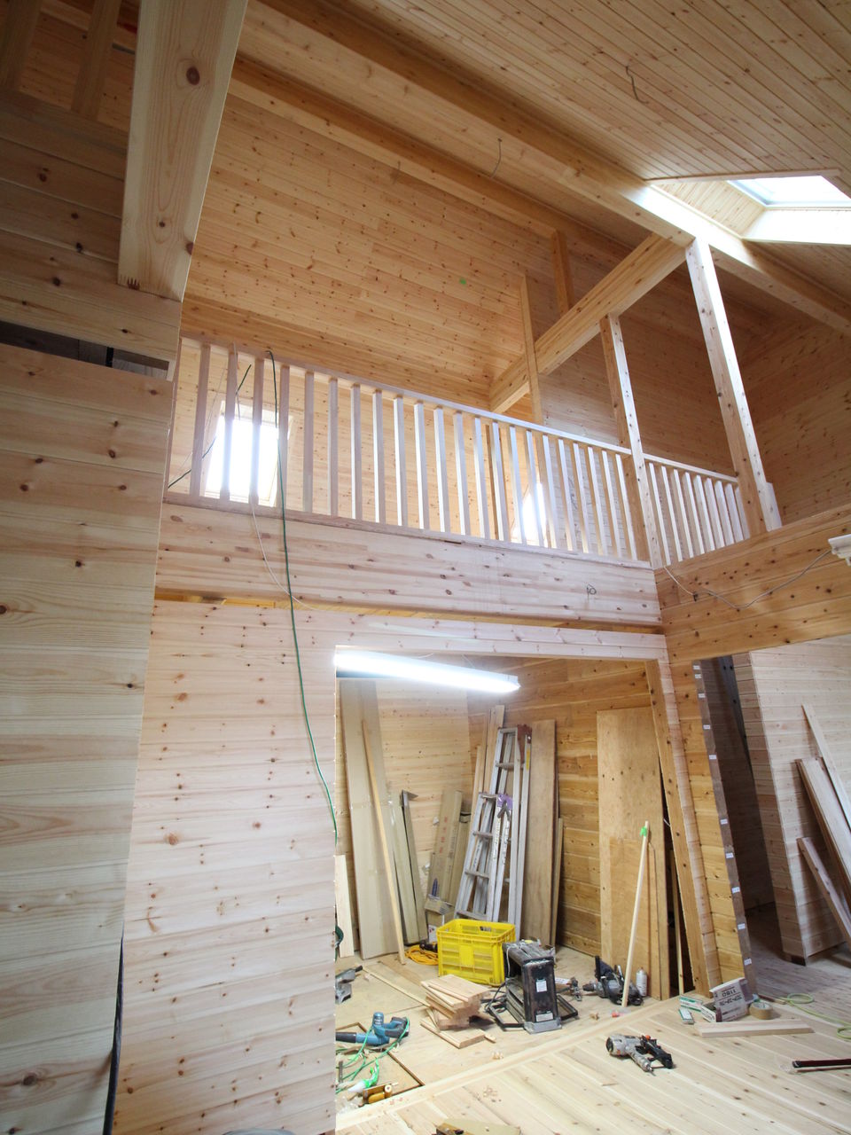 鹿児島市本名町のマシンカットログハウス内装工事 鹿児島 ログワークスのブログ