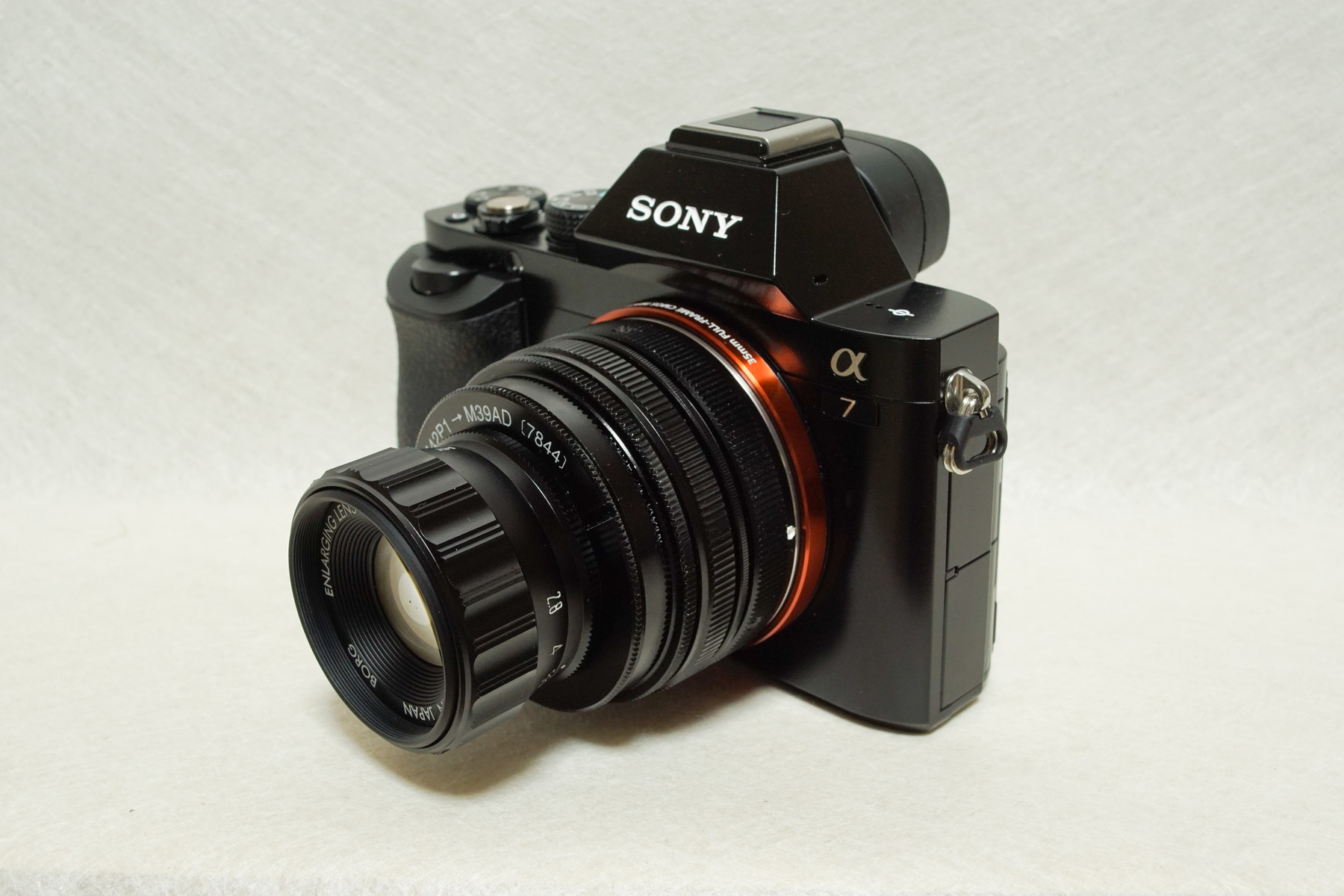 BORG50mmF2.8+sony α7」 における電子先幕シャッター「切」「入 BORG50mmF2.8+sony α7」 における電子先幕シャッター「切」「入