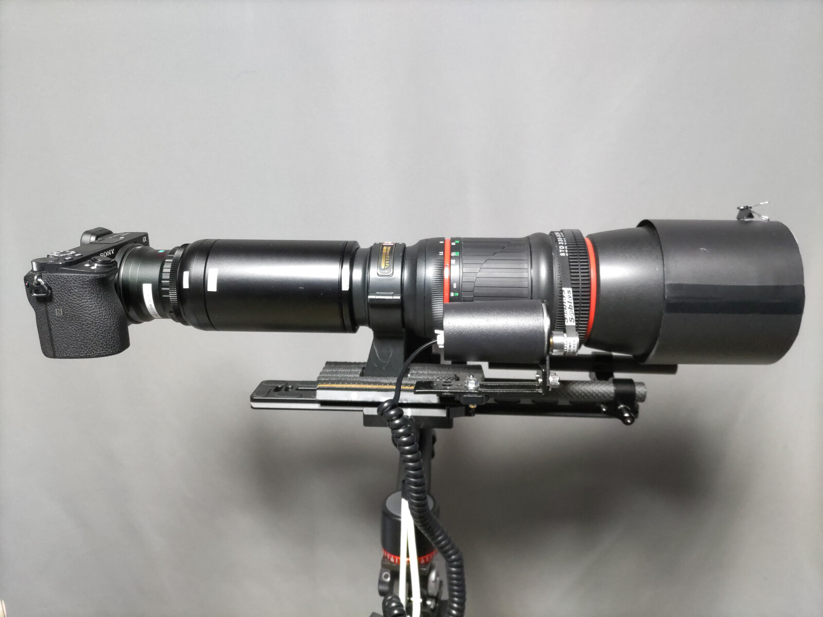 850mm Example 趣味の「写真、DIY、オーディオ」日記 : 「 KOWA Prominar 850mm F9.6 」 に取り付ける カメラ、バローレンズを交換 ...